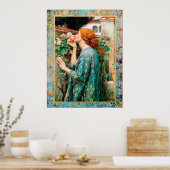 ウォーターハウス – バラの魂–1908 ポスター (キッチン)