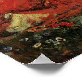 ウォーターハウス – メイデンズストリームで花を摘む1 ポスター (角)