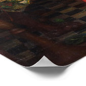 ウォーターハウス – 影に半分酔って、シャロットの女性 ポスター (角)