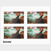 ウォーターハウスMiranda暴風雨のステッカー 長方形シール (シート)