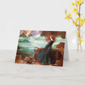 ウォーターハウスMiranda暴風雨の挨拶状 カード (黄色い花)