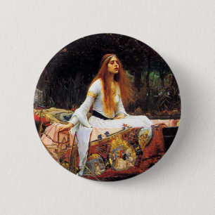 ウォーターハウスShalottボタンの女性 缶バッジ