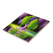 ウォーターバイブルの川によって植えられた木引用文 タイル (側面)