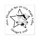 ウォーターバッファローカラバオリターンホームアドレス セルフインキングスタンプ (デザイン)