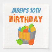 ウォーターバルーンプールパーティーキッズサマー誕生日 (正面)