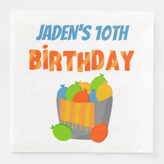 ウォーターバルーンプールパーティーキッズサマー誕生日 (正面)