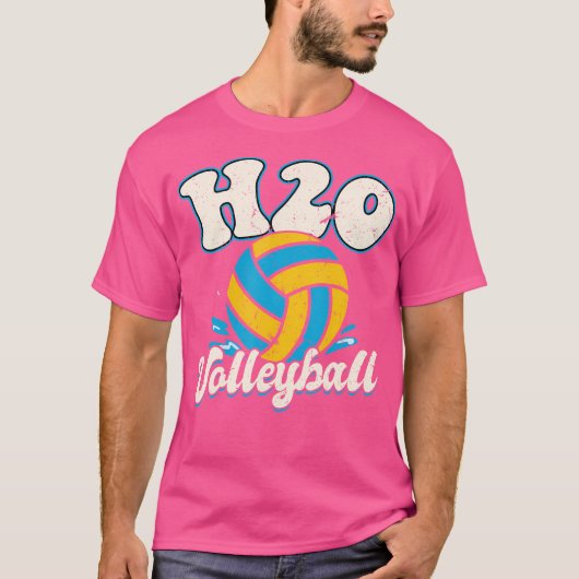ウォーターバレーボールH2Ofor Water Volleyball Lover Tシャツ (正面)