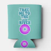 ウォーターパークおもしろいは私を怠惰な川に連れて行く 缶クーラー (裏面)