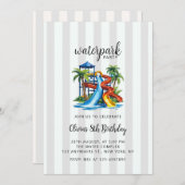 ウォーターパークアドベンチャー サマー ウォータースライドパーク 招待状 (正面/裏面)