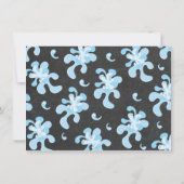 ウォーターパークウォータースライドプールパーティー誕生日招待状 招待状 (裏面)