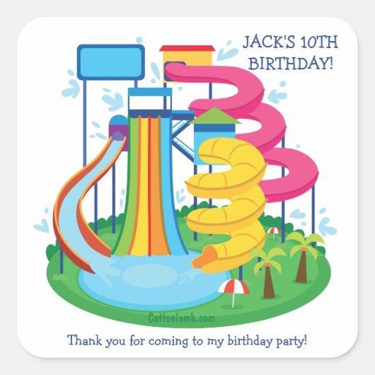 ウォーターパークシール スクエアシール (正面)