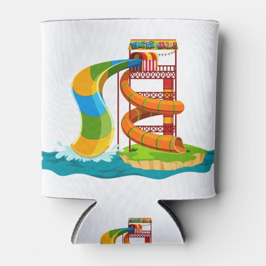 ウォーターパークスライド 缶クーラー (正面)