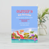 ウォーターパークバースデーパーティー 招待状 (スタンド正面)