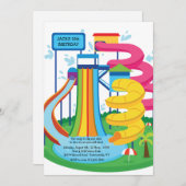 ウォーターパークフォト招待状 招待状 (正面/裏面)