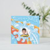 ウォーターパークプールパーティの招待状 招待状 (スタンド正面)