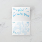 ウォーターパークプールパーティーサンキューカード サンキューカード (内部)