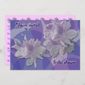 ウォーターヒヤシントブライダルシャワー招待 招待状 (正面/裏面)