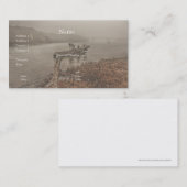 ウォータービジネスカードの流木 名刺 (正面/裏面)