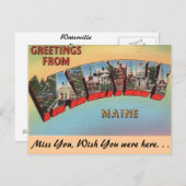 ウォータービルからの挨拶 ポストカード (正面/裏面)