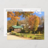 ウォータービルバーモントカバーブリッジアンドヴィレッジ ポストカード (正面/裏面)