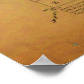 ウォータービルメインヴィンテージマップ ポスター (角)