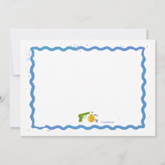 ウォーターファイト招待状 招待状 (裏面)