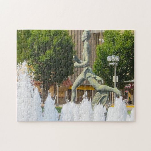 ウォーターファウンテンオリンピック・ランナーセントルイス ジグソーパズル (横)