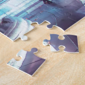 ウォーターファウンテンズシティホールニューヨーク ジグソーパズル (側面)