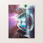 ウォーターファウンテンズシティホールニューヨーク ジグソーパズル (縦)