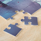 ウォーターファウンテンズシティホールニューヨーク ジグソーパズル (側面)