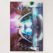 ウォーターファウンテンズシティホールニューヨーク ジグソーパズル (縦)