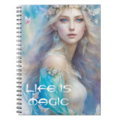 ウォーターフェアリーポートレートノート ノートブック (正面)