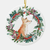 ウォーターフォックスのクリスマス セラミックオーナメント (正面)