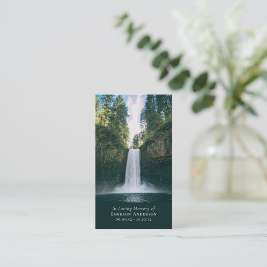 ウォーターフォートクロス記念祈りの言葉カード コーリングカード (スタンド正面)