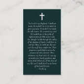 ウォーターフォートクロス記念祈りの言葉カード コーリングカード (裏面)