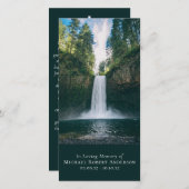 ウォーターフォートフォト祈りの言葉メモリアルブックマーク (正面/裏面)