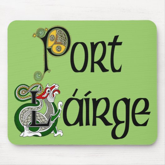 ウォーターフォード(ゲール語)のマウスパッド マウスパッド (正面)