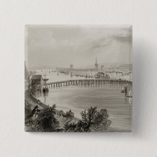 ウォーターフォード、「景色からのアイルランド、 缶バッジ (正面)