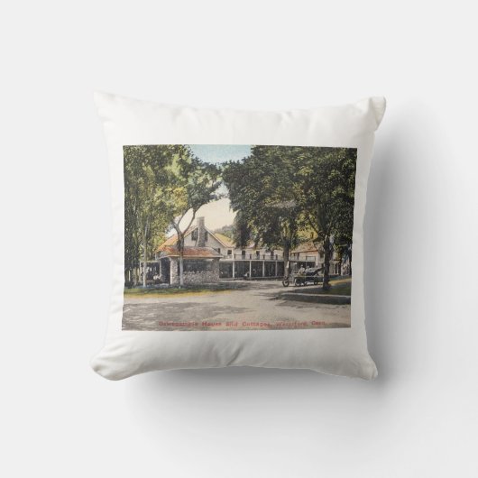 ウォーターフォードCT、コネチカット、イン&コテージポスト クッション (正面)