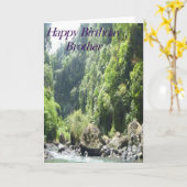 ウォーターフォーブブラザー誕生日 カード (黄色い花)