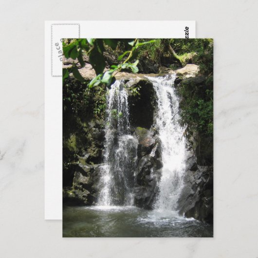 ウォーターフォールのシーンポストカード ポストカード (正面/裏面)