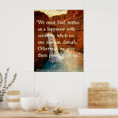 ウォーターフォールのポスター(引用文) ポスター (キッチン)