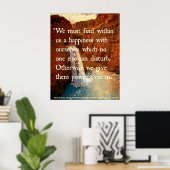 ウォーターフォールのポスター(引用文) ポスター (ホームオフィス)