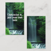 ウォーターフォールの名刺 名刺 (正面/裏面)