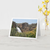 ウォーターフォールアットドメニョヴィエホバレンシア,スペイン カード (黄色い花)