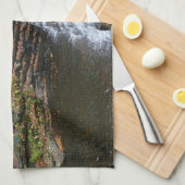 ウォーターフォールアットローレルヒル州パークII キッチンタオル (四つ折り)