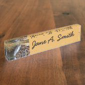 ウォーターフォールアットローレルヒル州パークII デスクネームプレート (側面)