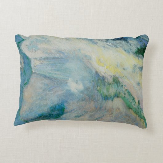 ウォーターフォールイエローストーンbyトワクトマンヴィンテージアート アクセントクッション (裏面)
