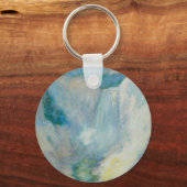ウォーターフォールイエローストーンbyトワクトマンヴィンテージアート キーホルダー (正面)
