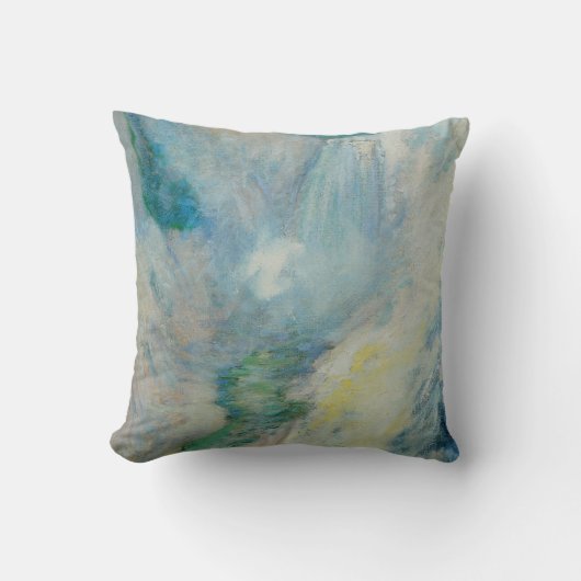 ウォーターフォールイエローストーンbyトワクトマンヴィンテージアート クッション (正面)